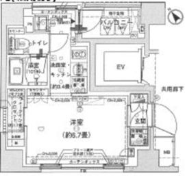 パークリュクス日本橋箱崎町mono 7階 間取り図