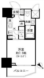 パークリュクス白金高輪 17階 間取り図