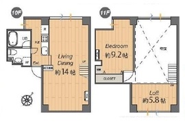 ラティオ築地 10階 間取り図