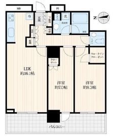 ブリリアタワー大崎 14階 間取り図