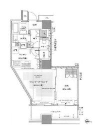 勝どきザ・タワー 25階 間取り図