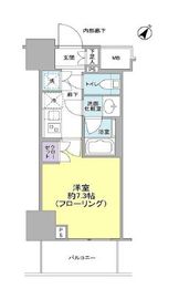 ドレッセ目黒大橋プレヴィ 9階 間取り図