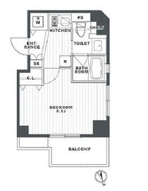 クリオ戸越銀座壱番館・弐番館 1-804 間取り図