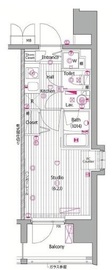 ガーラ・プレシャス渋谷 4階 間取り図