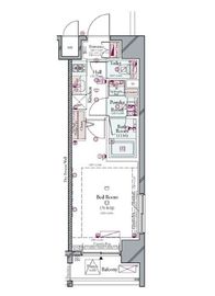 コンシェリア新宿ヒルサイドスクエア 8階 間取り図