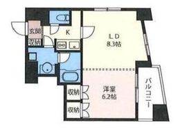 エスティメゾン浅草駒形 1201 間取り図