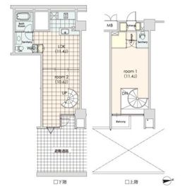 カスタリア芝公園 102 間取り図