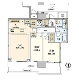 ベイズタワー＆ガーデン 31階 間取り図