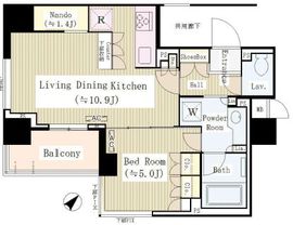 プレミスト日本橋浜町リデアル 3階 間取り図