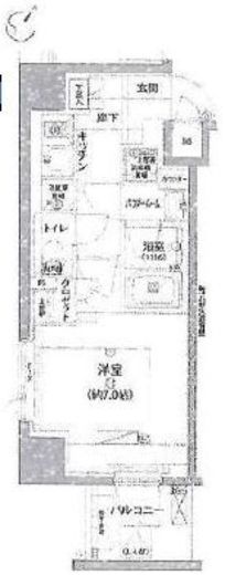 アヴァンテ勝どき 203 間取り図