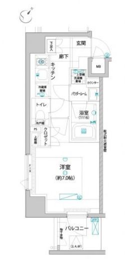 アヴァンテ勝どき 303 間取り図