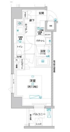 アヴァンテ勝どき 503 間取り図
