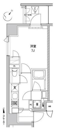 アヴァンテ勝どき 204 間取り図