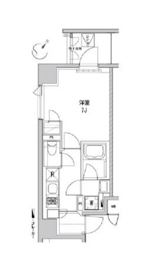 アヴァンテ勝どき 304 間取り図