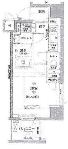 アバンテ勝どき 704 間取り図