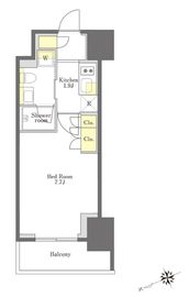 プライムメゾン大塚 1102 間取り図