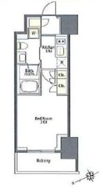 プライムメゾン大塚 1802 間取り図