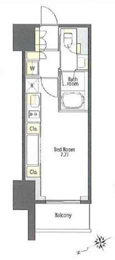 プライムメゾン大塚 1605 間取り図