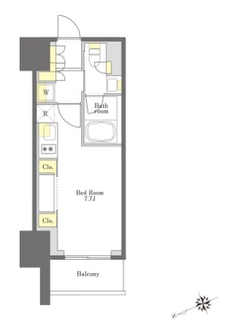 プライムメゾン大塚 1905 間取り図
