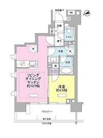 ウェリス六本木 16階 間取り図