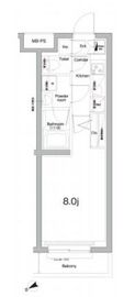 プレミアムキューブジー三軒茶屋 2階 間取り図