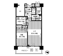 マーシュフィールド四番町 602 間取り図