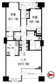 神楽坂トワイシアヒルサイドレジデンス 6階 間取り図