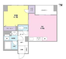 ラベール三越前 702 間取り図