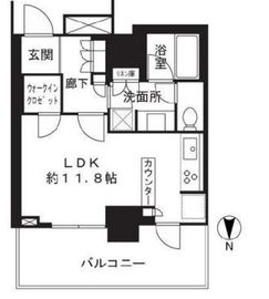 浅草タワー 11階 間取り図