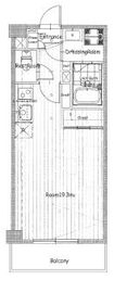 カスタリア代々木上原 303 間取り図