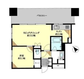 セントラルレジデンス シティタワー池袋 5階 間取り図