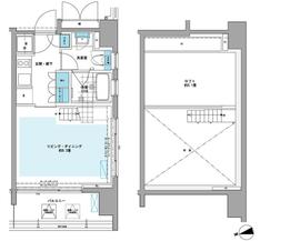 プライムアーバン芝浦LOFT 705 間取り図