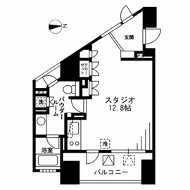 プライムアーバン四谷外苑東 701 間取り図