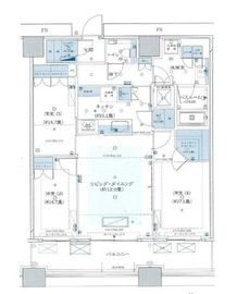 勝どきザ・タワー 47階 間取り図