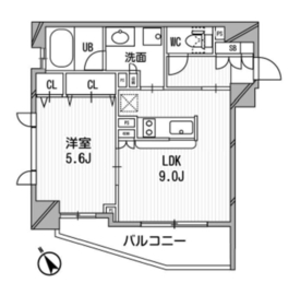 クリオ渋谷ラ・モード 401 間取り図