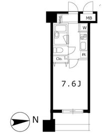 スペーシア秋葉原 1306 間取り図