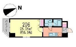 ラフィーヌ駒場クラシック 206 間取り図