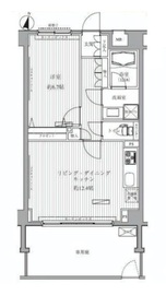 メゾンカルム西新宿 307 間取り図