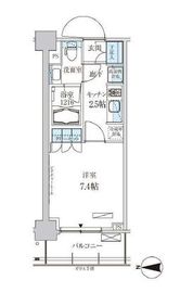 パークアクシス菊川ステーションゲート 507 間取り図