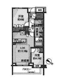 オーベル目黒 3階 間取り図