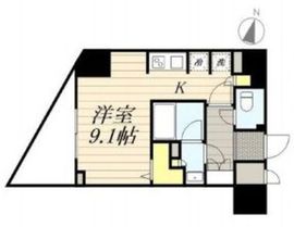デュオヴェール飯田橋 4階 間取り図