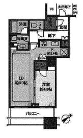 エアライズタワー 34階 間取り図