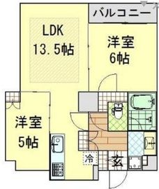 ドゥ・トゥール 38階 間取り図