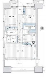 晴海テラス 8階 間取り図