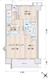 エスティメゾン豊洲レジデンス A415 間取り図