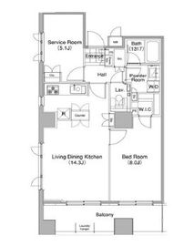 コンフォリア東池袋ウエスト 1301 間取り図