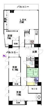 パルシオ五番町 11階 間取り図