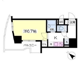 フォレシティ小伝馬町 304 間取り図