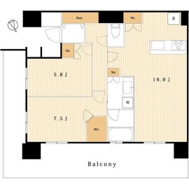 キャピタルマークタワー 35階 間取り図