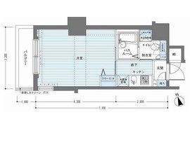 レジディア銀座東 605 間取り図